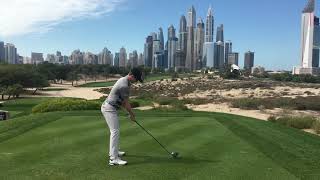 Connor Syme, driver, DTL, Dubai 8th tee