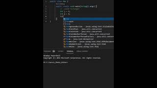 Solid Rectangle program using java language