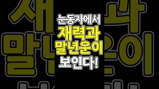 [눈 관상보는법] 눈을 보면 말년운과  재물운을 볼 수 있다.