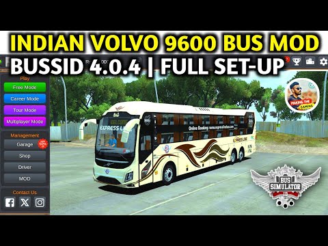 Cómo agregar Volvo 9600s Mod en Bus Simulator Indonesia Bussid Volvo Bus Mod Nuevo lanzamiento de Volvo