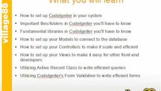 CodeIgniter PHP Framework - Crash Course