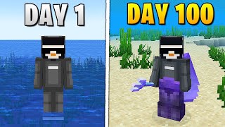 I Survived 100 Days Of Hardcore Minecraft, In An Ocean Only World #TeamSeas #JoinUs