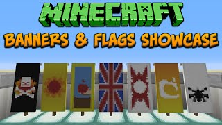 Minecraft 1.8: Banners & Flags Showcase & Tutorial