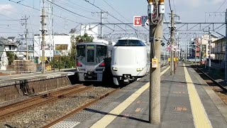 287系くろしお号・東貝塚駅高速通過！