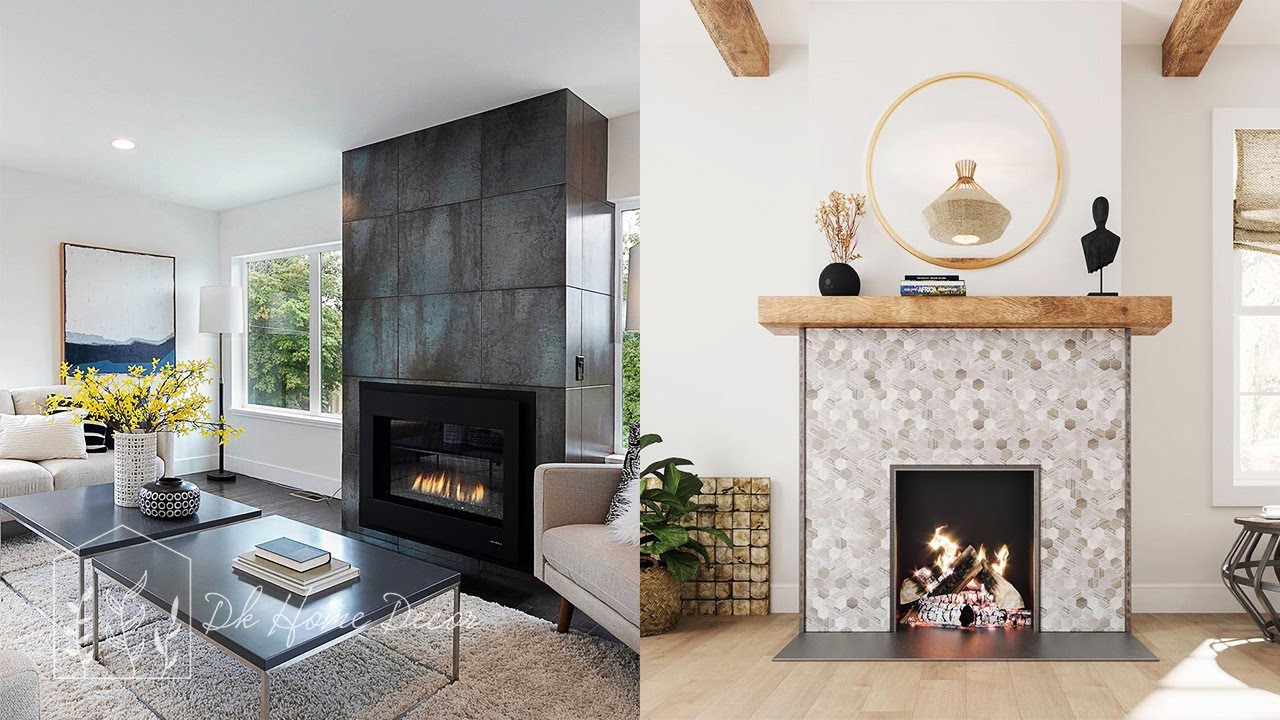 Modern Fireplace Wall Design | Modern Mantel Decor Ideas |Trendy ...