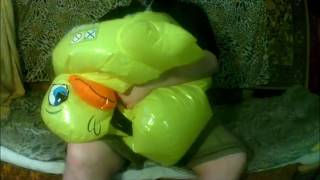 Inflatable duck deflate (part.5) | HD