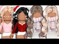 MATCHING CHRISTMAS roblox outfits w/ CODES & LINKS | coziivibes ♡