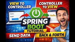 Sending Data From View to Controller & Controller to View in Spring Boot | JSP Spring Boot Tutorial