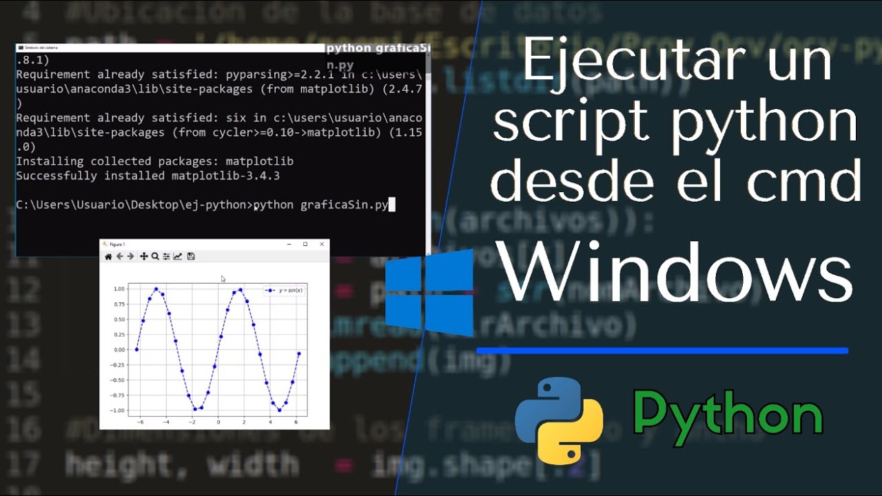 Cómo Ejecutar Un Script Python .py Desde El Cmd | Windows - YouTube