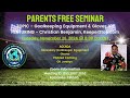 UGKA Free Parents Seminar Featuring Keeperstop's Christian Benjamin TOPIC - GK Equipment & Glove 101