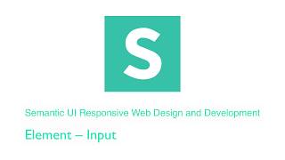 Semantic UI: Elements – Input