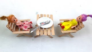 How To Make a Chair and Table Using ice Cream Sticks / popsicle stick