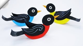 DIY paper toys | Easy paper birds making