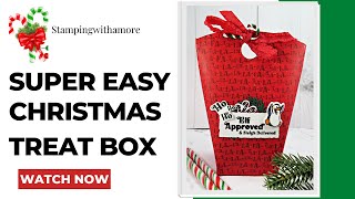 A Super Quick Christmas Box in a Bag Treat Box (a great gift giving idea for christmas)