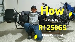 Dropped BMW R1250GS - How to Pick up Simple Common Technique