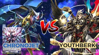 【ヴァンガード】[Cardfight!! Vanguard] Chronojet Dragon vs Youthberk Full Blast - Reborn of the new stage