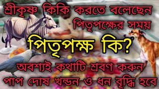 পিতৃপক্ষ কি? পিতৃপক্ষের মাহাত্ম্য।  শ্রীকৃষ্ণ কি বলেছেন পিতৃপক্ষের পালন করতে?