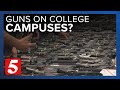 New bill would allow some college students to bring guns on campus