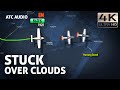 Navi Pilots Escorting Confused Pilot During Bad Weather Conditions. Real ATC Audio
