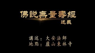 大安法師《佛說無量壽經》述義 第39講(全96講) 2020~2024年【視頻】-廬山東林寺