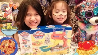 Play-Dough Kitchen Creations Noodle Party Playset | Fun  Playdough Video