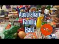 Large Australian Family Grocery Haul Woolworths and Coles.