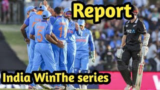 India win the series||India vs NewZeland Odi full Highlight||report