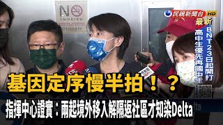 境外移入解隔返社區才知染Delta 指揮中心證實有2起－民視新聞