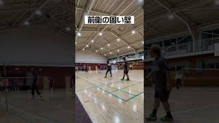 前衛の固い壁【バドミントン】#badminton #シニア #shorts