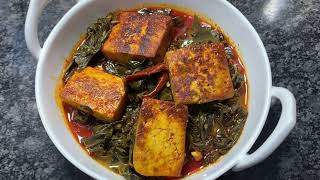 Kashmiri Collard Greens and Cottage Cheese || Haakh te Cxaman || Kashmiri Saag Paneer || ZoonDaeb