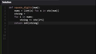 Python - Square Every Digit | Codewars 7KYU