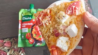 Pizza Recipe using Knorr Pizza Pasta Sauce| Knorr Pizza \u0026 Pasta Sauce Review | Knorr Pizza Sauce