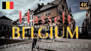 Hasselt. Belgium - Through the streets of fabulous city 4K