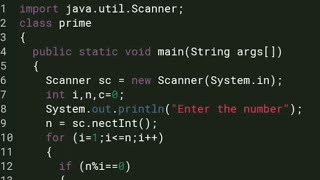 Prime number program in java |Java program