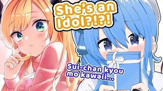 Choco TRIES To Act Idolish Like Suisei【Hololive | Osekkai VA | Hoshimachi Suisei】