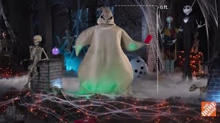 NEW FOR 2022 Home Depot Gemmy Oogie Boogie Nightmare Before Christmas Life Size Animatronic Prop