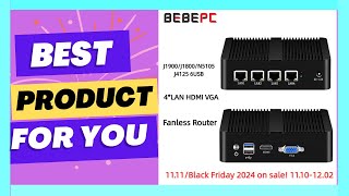 BEBEPC Fanless Mini PC Firewall Router Intel