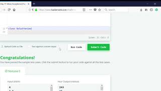 Day 17: More Exceptions | HackerRank | JAVA