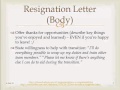 Resignation & Dismissal Letters (COM2111 Writing Skills)