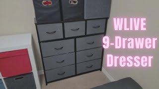 WLIVE 9 Drawer Dresser Review | Fabric Storage Tower for Bedroom, Tall Chest Organizer Unit