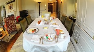 Amazing room service breakfast at The Dorchester in London