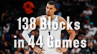 Victor Wembanyama | 138 Blocks in 44 Games | NBA 23-24 Season Defensive Masterclass!