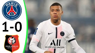 PSG vs Stade Rennais 1-0 Extended Highlights & All Goals 2022 HD Mbappe goal