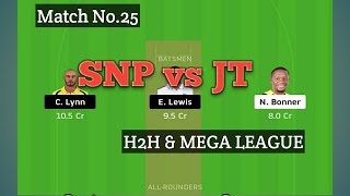 SNP vs JT Dream11 Team| JT vs SKP Dream11 Team| SNP vs JT Prediction Team #CPL2020