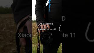 Canon eos 2000D vs Xiaomi Redmi Note 11 camera battle ⚔ #shorts