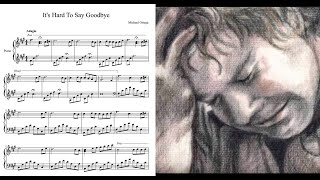 Michael Ortega - "It's Hard To Say Goodbye" (ORIGINAL) Sad Piano