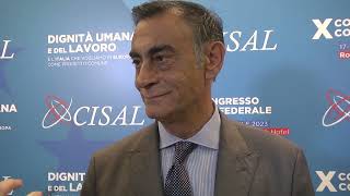 X Congresso Confederale Cisal - Intervista Senatore Marco Silvestroni