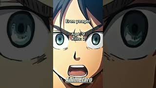 Eren yager Age:9 Kills:2 Age:19 kills:1,600,000,000 | AOT |