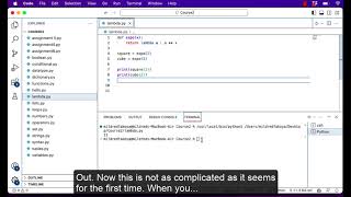 Week 4 -Lesson 1: Python Lambda Function and user input