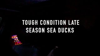 Tough Condition Late Season Sea Duck Hunting Alaska